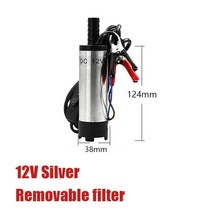 온수 순환 펌프 보일러 모터 Dc 12v 24v 디젤 오일 물 잠수정 1230 lmin 연료 전송 펌핑을위한 전기 잠수정 디젤 오일 워터, 12v-38mm-s-가능