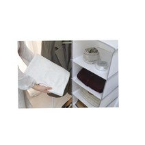 투룸수건 투룸드레스룸 걸이형수납함 5단 그레이 티셔츠보관 옷장정리법 작은방가구배치 수납박스 옷방정리, 5단패브릭 그레이