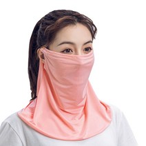 홈앤핫딜 쿨링 자외선차단 마스크, 코랄핑크