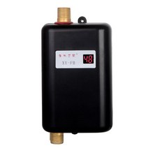 전기순간온수기 3800W/3000W 탱크 없는 순간 미니 전기 온수기 주방 보물 110/220V, 04 black_01 미국
