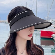 얍플레이 글랜디 자외선차단 썬캡 햇빛 UV 차단 창모자 챙넓은 햇빛가리개 여름모자