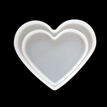 대형 하트 몰드 2종/레진몰드 레진공예 실리콘몰드, 작은 하트 15X11 몰드 / M-40