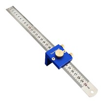 그무개 목공용 스크라이버 마킹 게이지 l38a 12 in 목공 프리미엄 금속 마킹 나무, 푸른
