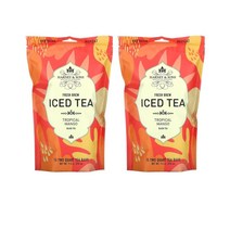 하니앤손스 아이스 티 트로피칼 망고 홍차 212g 15티백 Harney & Sons Fresh Brew Iced Tea Tropical Mango, 2팩