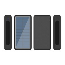 차량용맥세이프 호환 무선 80000mAh 보조베터리 휴대용 빠른 충전 태양 4 USB 여행 외부 배터리 아이폰 Xiaomi 삼성, [01] 50001 mAh-100000 mAh, [08] Solar Black