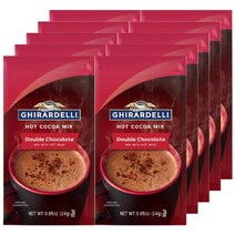 Ghirardelli 길라델리 더블 초콜릿 핫초코 코코아 믹스 20팩, 20매입, 0mg, 0cc