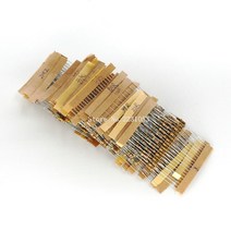 500 개/몫 1/4w 0.25w 5% 탄소 필름 저항기 키트 값 구색 팩 믹스 1 ohm-10M ohm 각 10PCS, 한개옵션0