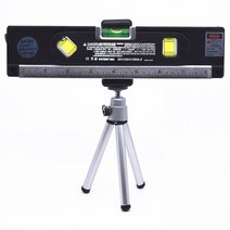 레이저수평기 측량기 수평계 삼각대 측정기 디지털 4 in 1 블리스터 레벨 수직 수평선 크로스 라인 측정 테이프 얼라이너 마킹 눈금자 광학 기기, 레이저 레벨 삼각대