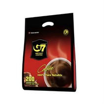 G7 퓨어 블랙 커피 수출용 2g, 7팩, 200개입