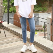 키작은남자 키커보이는 슬림 일자 청바지