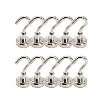 리미트 초강력 네오디움 자석 걸이 다용도 후크 고리, 자석후크 32mm (10개입)
