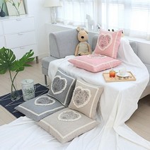 기타 바보사랑[이솔홈]이솔홈 이디아 고급방석 사무실방석 솜포함 의자방석, 핑크