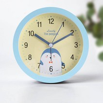 가팡 무소음 원형 탁상시계, 19번(블루)