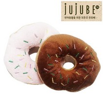 반려동물 쥬쥬베 소프트 도너츠 쿠션 토이 색상임의, 없음, 상세설명 참조