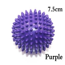 땅콩볼 마사지볼 스트레칭 필라테스 지압 7.5cm 9cm 마사지 볼 내구성 PVC 뾰족한 트리거 포인트 스포츠, 07 보라색