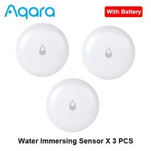 누수탐지기 아파트누수 Aqara오리지널 IP67 침수 센서 Mi Home 원격 경보 보안 홍수 누수 감지기, CHINA+3pc water sensor