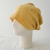 이코마켓 국산 큐빅플라워 봄 여름 가을 겨울 밴딩 여성 두건비니
