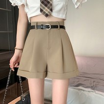 위위브렌 여성 편한 5부 반바지 슬랙스