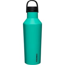 Corkcicle 보온 캔틴 여행용 물병 3중 보온 스테인리스 스틸/ 25시간 보냉 12, 그레이 카모