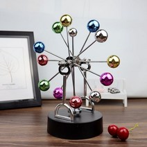 진자운동 진자모빌 키네틱아트 인형 미니어처 pendulo de newton 금속 균형, c