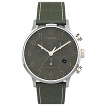타이맥스 Timex 남성용 워터버리 클래식 크로노 40mm 시계 실버톤 (TWH6Z18109J)