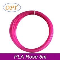 3D 펜 필라멘트 5M Pla 리필 플라스틱 프린터 대리석 실크 우드 온도 색상 변경 글로우 매트 화이트 블랙, PLA 로즈 5m, 중국