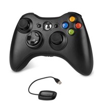 XBOX 360 콘솔게임 kebidu 프리미엄 품질 파인 블랙 2.4ghz 무선 게임 패드 조이패드 컨트롤러 게임 xbox 360 게임용 조이스틱 패드 99, 블랙 bt, 협력사
