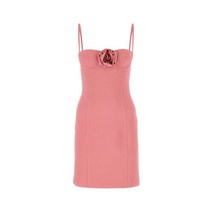 23SS BLUMARINE 다크 핑크 스트레치 폴리에스테르 미니 드레스 2A305A N0730