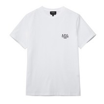 A.P.C.(아페쎄) 아페쎄 COEZC H26840 AAB WHITE 레이몬드 자수 로고 남성 반팔티