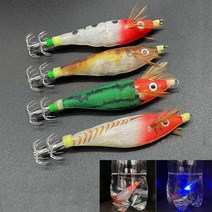 LED 발광 쭈꾸미에기 왕눈이에기 문어 갑오징어 전자 에기, 브라운