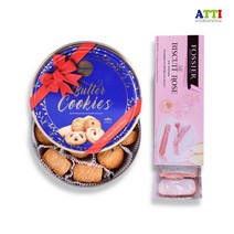 포시에 비스킷 로즈 100g+댄케이크 버터쿠키 리본틴