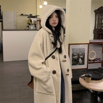 고등학생코트 교복 떡볶이 코트 양털 루즈핏 양모
