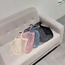 에코 네트백 3컬러 쇼핑 장바구니 과일 채소 식재료 보관 바캉스 피크닉 매쉬백 그물가방