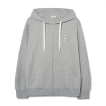 엠엘비 집업 후드 베이직 백빅로고 오버핏 BOS 그레이