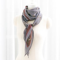 GG 마름모 스카프 가을 여성 정장 머플러 롱 직장인 코디 선물포장 명품 엄마 예쁘게매는법