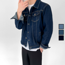 이브컴퍼니 남자 청자켓 트러커 데님 자켓 정사이즈 봄 가을 점퍼 빅사이즈 95-110 3컬러 (5115-1)