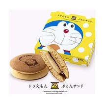 일본 도라야키 단팥빵 도라에몽 푸딩 샌드 4개입 / 공식 사이트 오이타 기념품 과자 선물 답례 공양 가족간의 축하 집콕 시간 집 카페 귀성 규슈 온센현 오오키
