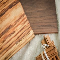 헤스티아 호주 캄포 북미 월넛 통원목 도마(44cm), 호주 캄포나무, 1개
