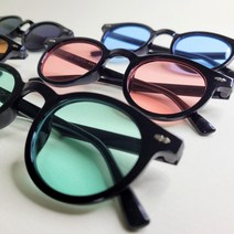 베이직 틴트 선글라스 뿔테 색안경 봄패션 여행룩 트윈룩