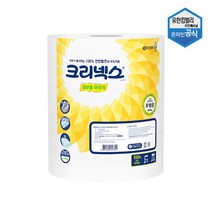 [유한킴벌리] 크리넥스 점보롤 화장지 200m 3롤 100% 천연펄프 45374, 1개