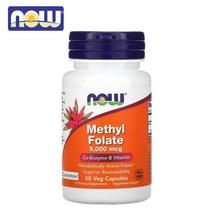 나우푸드 NOW Foods 4세대 엽산 Methyl Folate 5000mcg 50베지캡슐