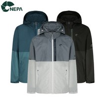 네파(남성) NC일산 절개 라인 없는 배색소재 적용하여 착용감 우수한 3컬러 마운틴 블럭 여름 바람막이 방풍 자켓 7H30603_NI