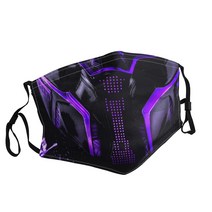 Black Panther-04 성인용 인쇄 마스크 일본 만화 영화 방진 빨 조절 가능