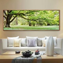 HAENGBUK 푸른 나무 보석십자수 초원 들판 풍경 비즈 구슬 붙이기 DIY, 하나, 220X90cm