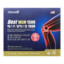 네추럴라이즈 베스트 엠에스엠1500 1650mg x 120정, 1개, 1650mg 120정