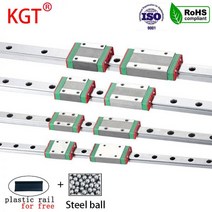KGT 선형 가이드 레일 소형 베어링 레일 라우터 블록 캐리지 CNC 3D 프린터 부품 MGN7 MGN12 MGN15 MGN9, CHINA, 100mm, MGN9C, 1개