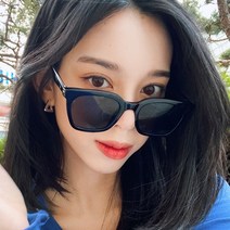 멜라크메 남자 여자 스퀘어 휴양 여행 컬러 뿔테 패션 블랙 선글라스