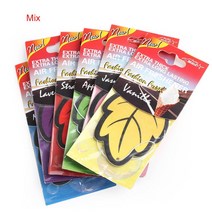 차량용방향제신차선물 6 개/몫 자동차 광택 종이 공기 청정기 바닐라 향수/향수 잎 모양 스즈키 도요타 액세서리