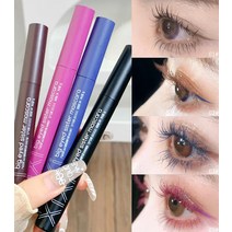 1/1+1 내추럴 롱 마스 매끄럽고 번지지 않는 눈망울, 블랙*3+커피색*3+그레이*3+로즈 레드*3