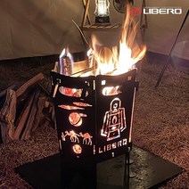 [마운트이큅먼트]리베로 낭만 감성 캠핑 불멍 화로대 BBQ 바비큐 그릴 야외 차박 장작 숯 전용오덕